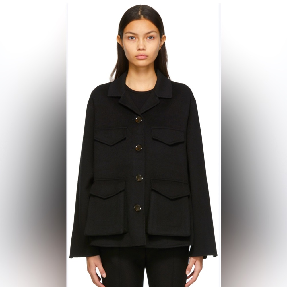Toteme Black Army Double Jacket